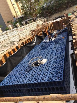 海南三亞工廠雨水收集模塊工程 工地施工材料的選擇與應(yīng)用